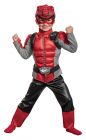 Boy's Red Ranger Muscle Costume - Beast Morphers - Toddler (3 - 4T)