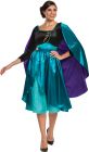Women's Queen Anna Dress Deluxe Costume - Adult MD (8 - 10)