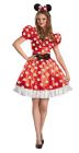 Women's Red Minnie Classic Costume - Adult M (8 - 10)