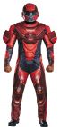 Men's Red Spartan Muscle Costume - Halo - Adult 2X (50 - 52)