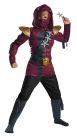 Boy's Red Fire Ninja Muscle Costume - Child M (7 - 8)