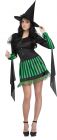 Women's Wicked Witch Costume - Wizard Of Oz - Adult S/M (2 - 8)