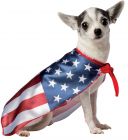 USA Flag Cape Dog Costume - Pet Large