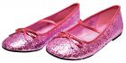 Girl's Glitter Flat Ballet Shoe - Pink - Child Shoe XL (4 - 5)
