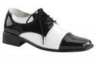 Men's Oxford Shoe - Black/White - Men's Shoe L (12 - 13)