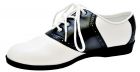Women's Saddle Shoe - Black/White - Women's Shoe L (9 - 10)