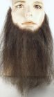10" Long Full-Face Beard - Human Hair - Light Brown