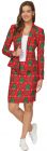 Women's Red Christmas Tree Suit - Adult Small
