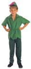 Boy's Peter Pan With Hat Costume - Child Medium