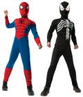 Boy's 2 In 1 Reversible Muscle Chest Spider-Man Costume - Child Medium
