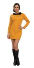 Women's Deluxe Gold Star Trek Dress - Adult Medium