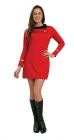 Women's Deluxe Red Star Trek Dress - Adult Medium