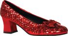 Women's Red Sequin Shoe - Red - Women's Shoe M (7 - 8)