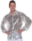Silver Sequin Shirt - Adult X-Large