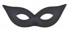 Satin Harlequin Mask - Black