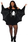Women's Plus Size Jersey Spiderweb Dress - Adult 1X/2X