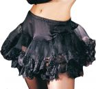 Lace Trimmed Petticoat - Black