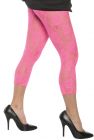 Neon Pink Lace Leggings - Adult - Adult Large