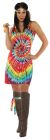 Women's Tie Dye Mini Dress - Adult Large