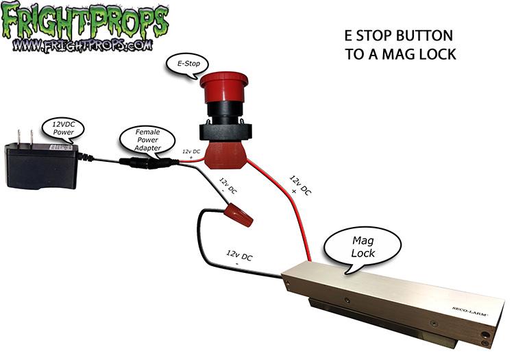 E-Stop Button to a Mag Lock