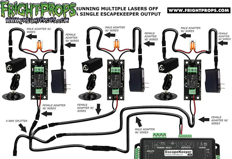 Running Multiple Lasers Off a Single EscapeKeeper Output…