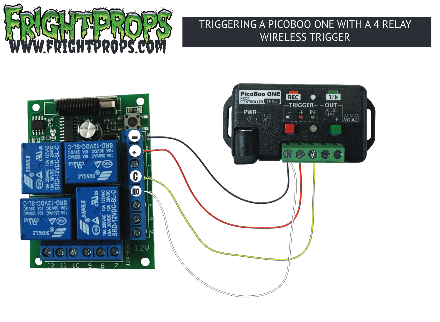 Triggering a PicoBoo ONE with a 4 Relay Wireless Trigger…