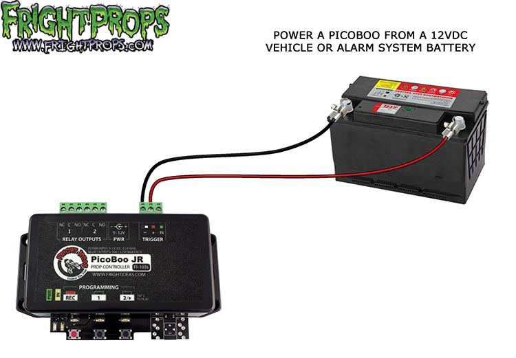 Running a PicoBoo or BooBox from a battery