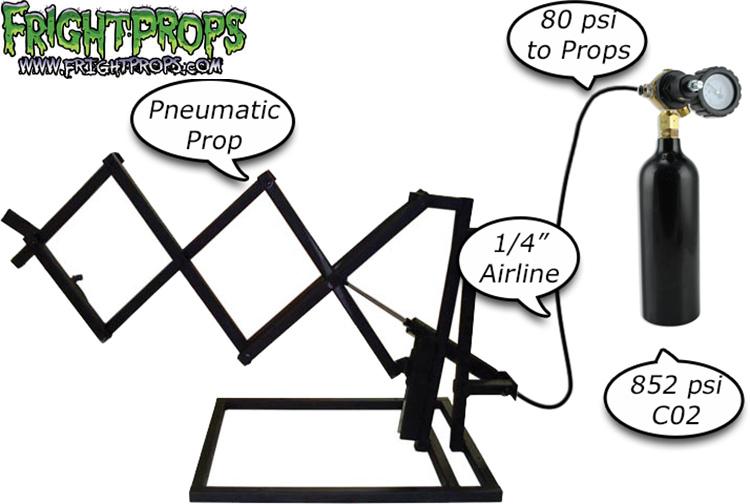 Small CO2 Tank to Pneumatic Props